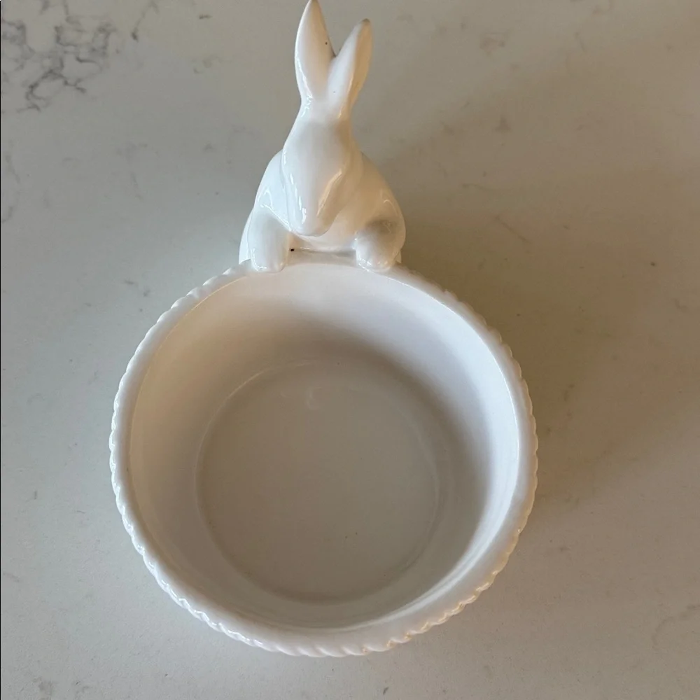 Target Threshold Ceramic Dish & Bunny towel NWT